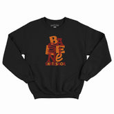 Baseline - New Stacked Logo Crew (Black/Red & Orange)